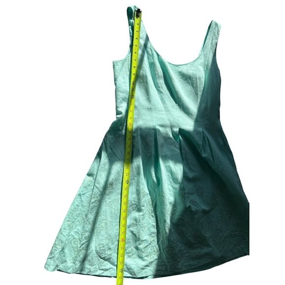 Nine West  Sleeveless A-Line Dress Sz 12  Diamond Pattern Vacation Lagom Resort - Picture 7 of 9